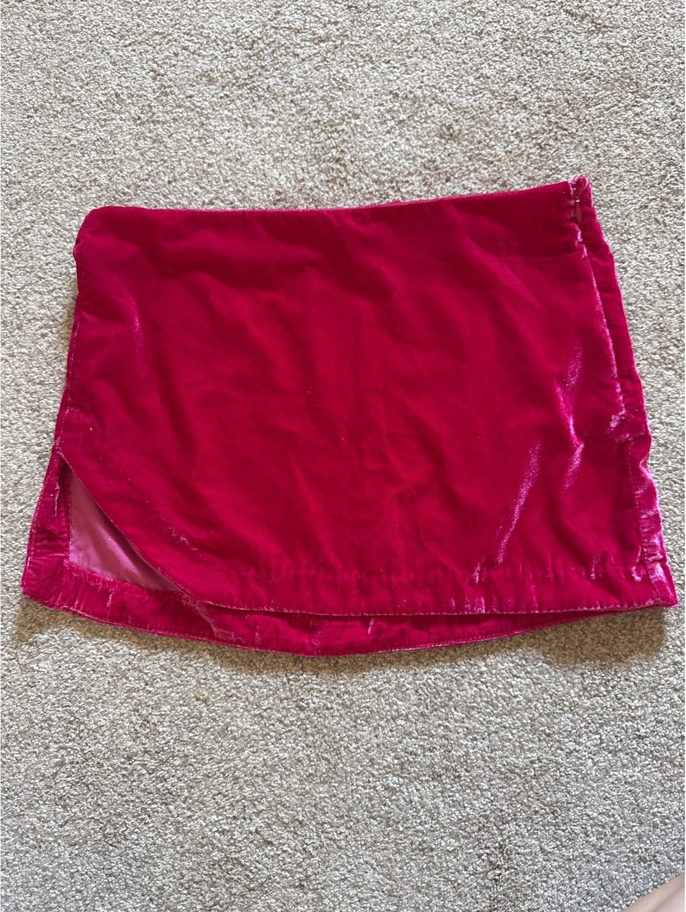 Free People- Size 4 Pink Velvet Skirt